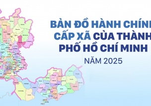 Bản đồ 168 phường xã mới tại TP HCM sau sáp nhập